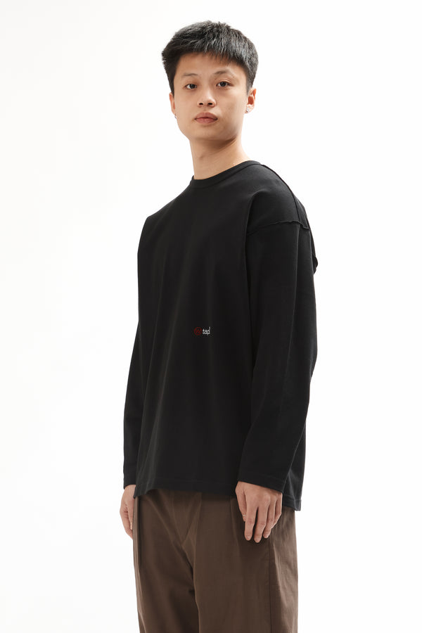 Pam Perks And Mini LIM LS CREWNECK TEE BLACK