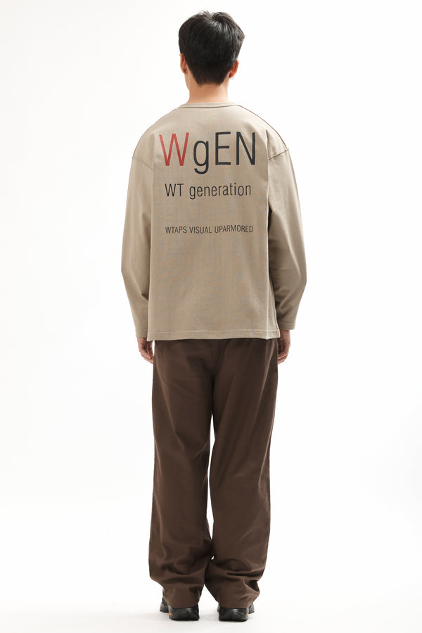 Pam Perks And Mini LIM LS CREWNECK TEE GREIGE