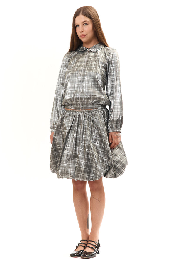 Pam Perks And Mini MELO PUFF SKIRT GREY