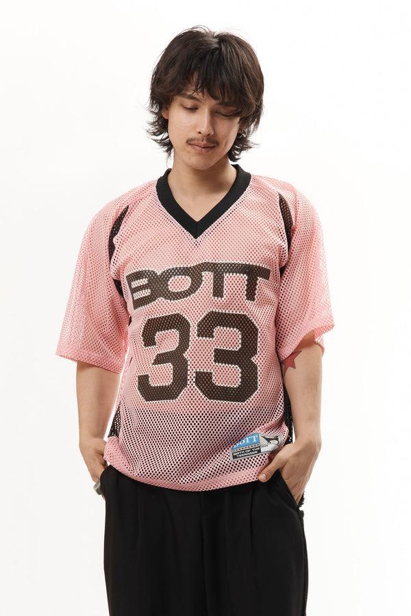 Pam Perks And Mini Mesh Football Shirt Pink