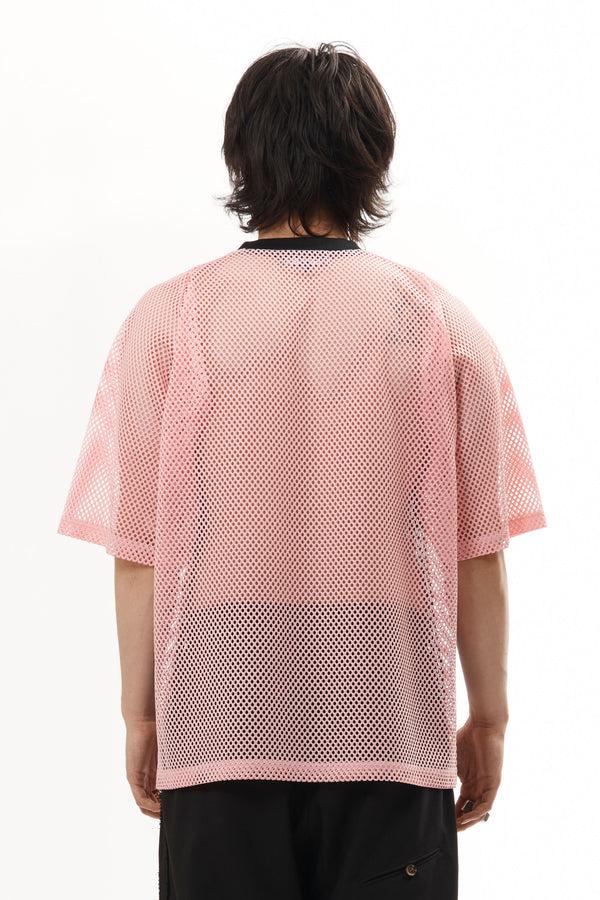 Pam Perks And Mini Mesh Football Shirt Pink