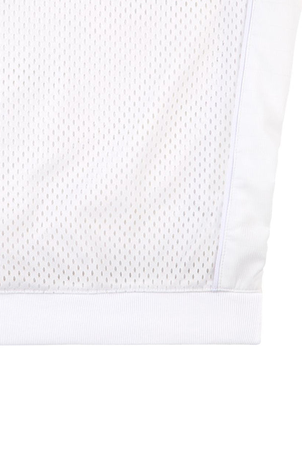 Pam Perks And Mini MESH TRACK CREW NECK WHITE