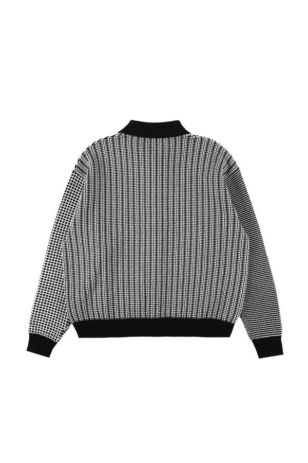 Pam Perks And Mini MULTI KNIT SHIRT JACKET BLACK