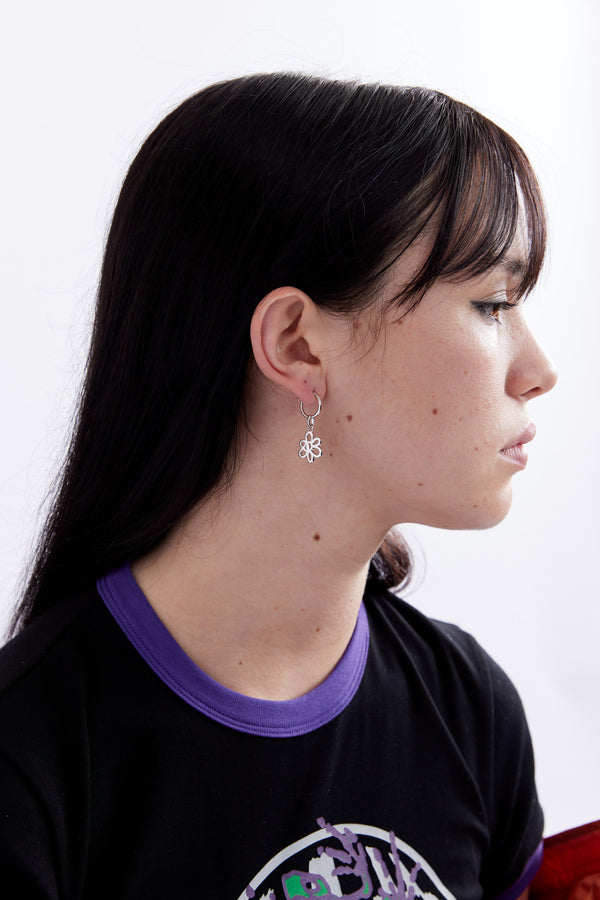 Pam Perks And Mini OUTLINE GESTURE EARRING - SILVER