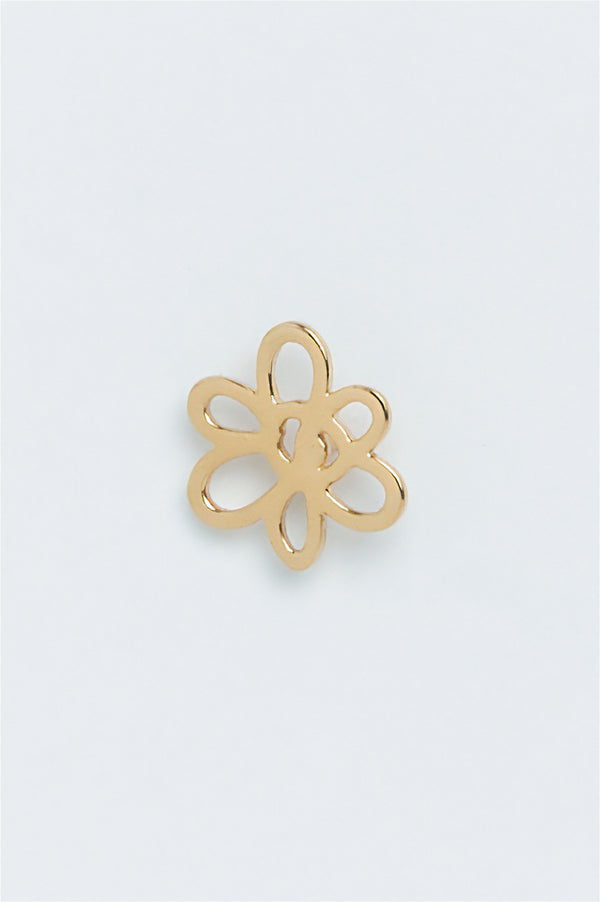 pam perks and mini OUTLINE GESTURE STUD - GOLD