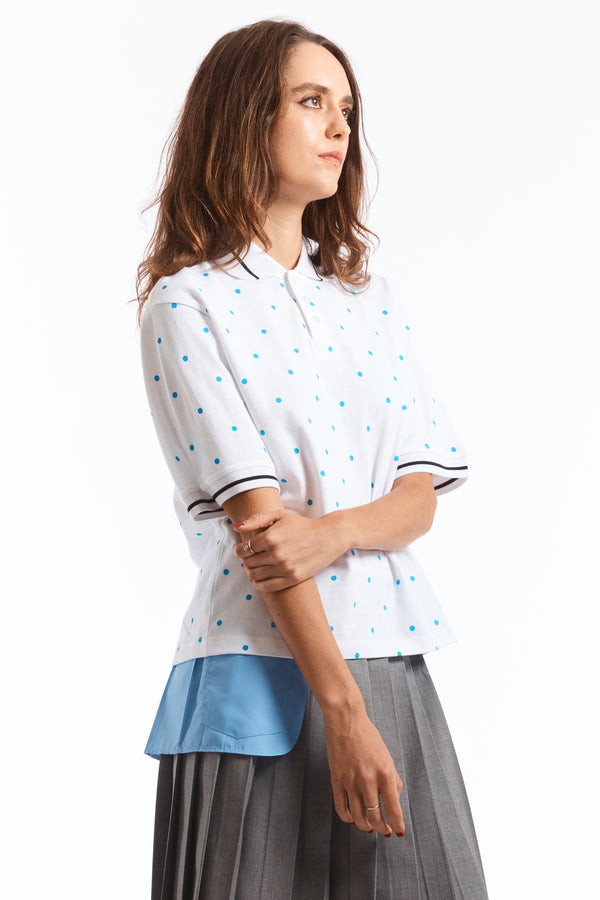 Pam Perks And Mini POLKA DOTS POLO SHIRT