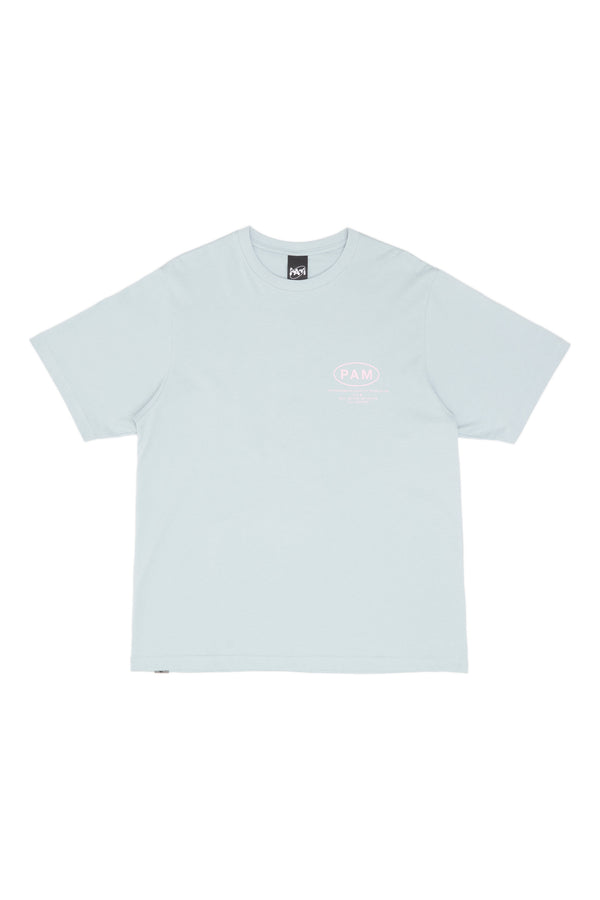 Pam Perks And Mini SS TEE - EYES LOGO - BLUE GREY
