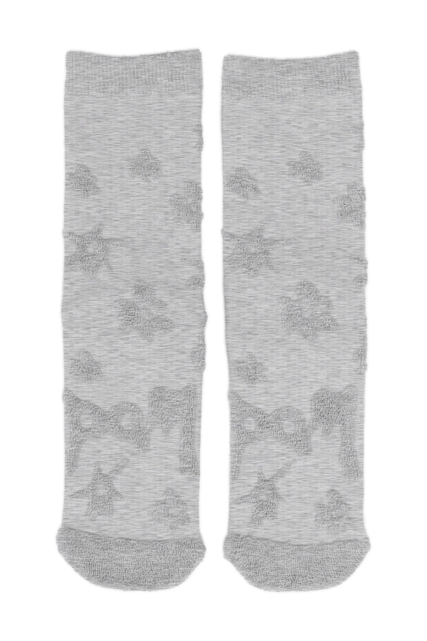 pam perks and mini TEXTURE GESTURES SOCKS - GREY