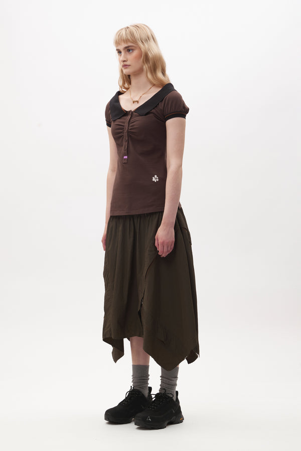 Pam Perks And Mini TWIN OAKS WIDE NECK POLO