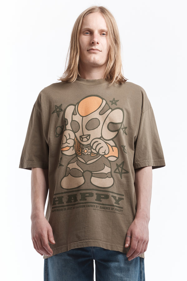 pam perks and mini ULTRA HAPPY TEE ARMY GREEN