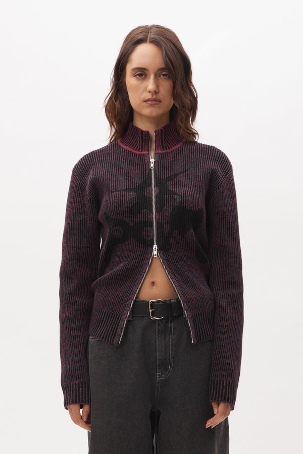 pam perks and mini URCHIN STEADFAST ZIP THRU KNIT