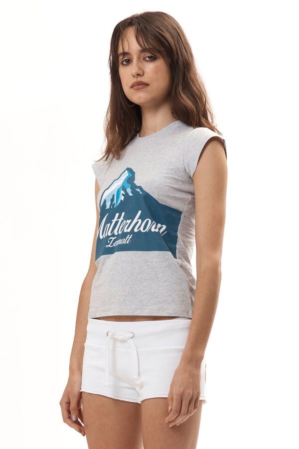 Pam Perks And Mini ZERMATT BABY TEE GREY