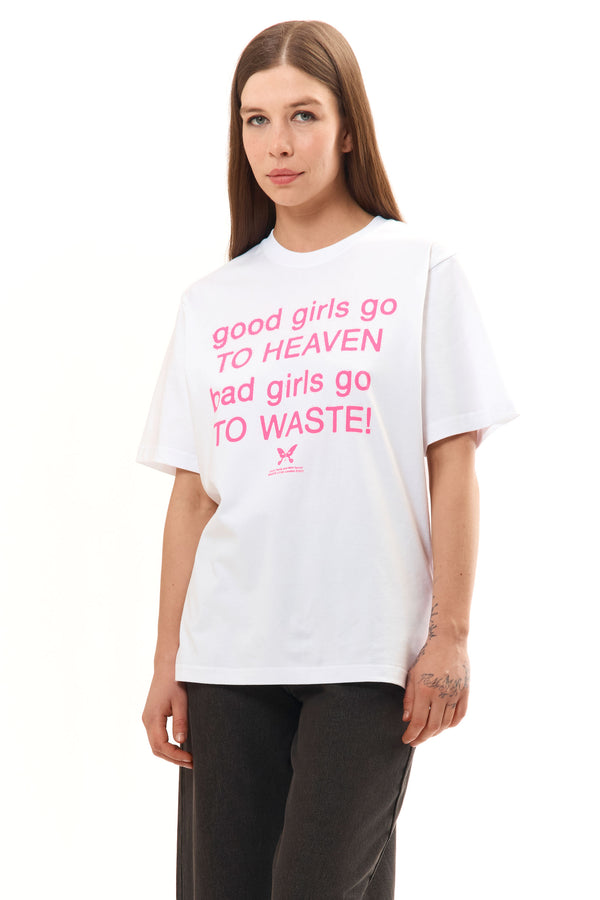 Pam Perks And Mini PAM X WASTE - GOOD GIRLS TEE WHITE