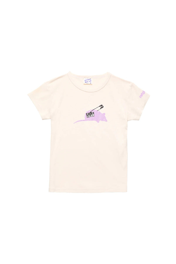 pam perks and mini Safety Pin Baby Rib Tee Cream - Ratgirl