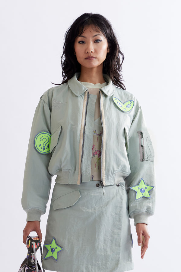 pam perks and mini SOUVENIR FLIGHT JACKET - COCO STAR
