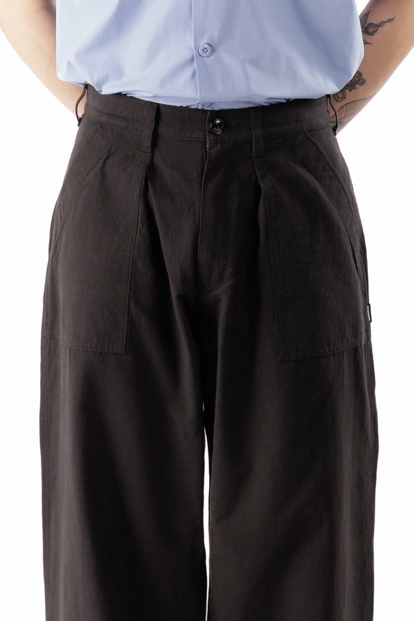 Pam Perks And Mini WIDE BAKER PANTS WOVEN PANTS BLACK