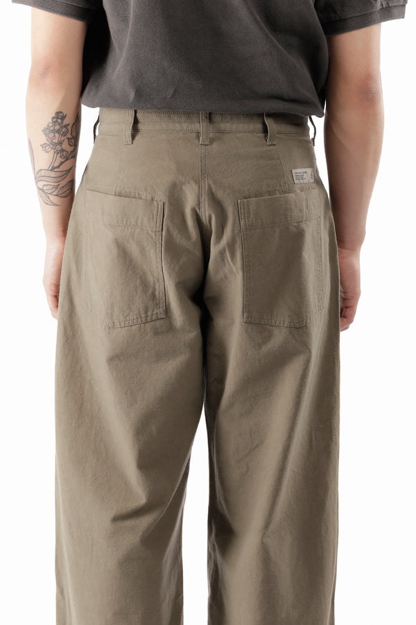 Pam Perks And Mini WIDE BAKER PANTS WOVEN PANTS OLIVE DRAB