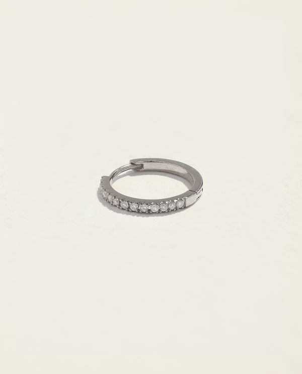 pamela love 10mm Pavé Huggie