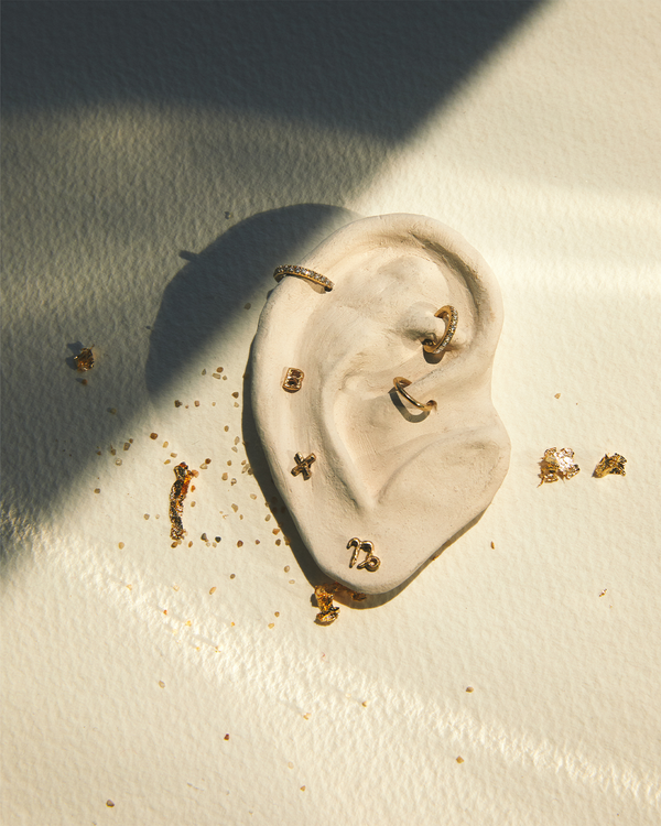 Pamela Love 6mm Pavé Huggie