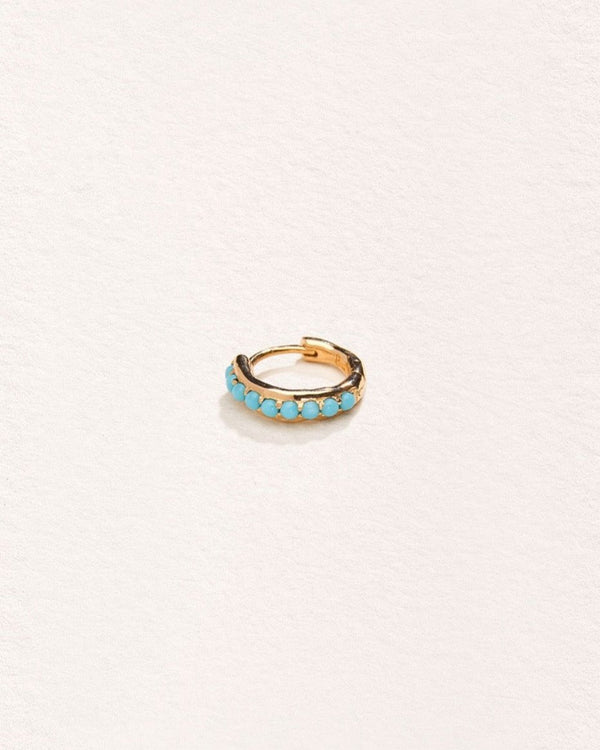 pamela love 8mm Molten Pavé Huggie