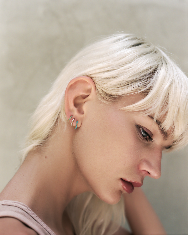 Pamela Love 8mm Pavé Huggie