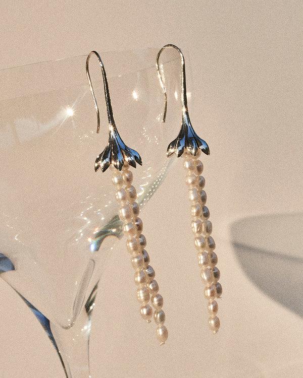 Pamela Love Anemone Pearl Earrings