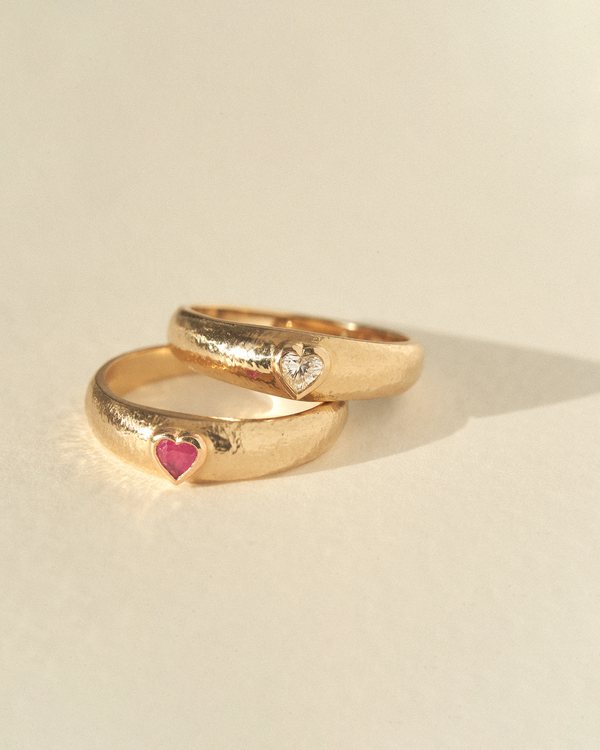 Pamela Love Bezel Heart Ring