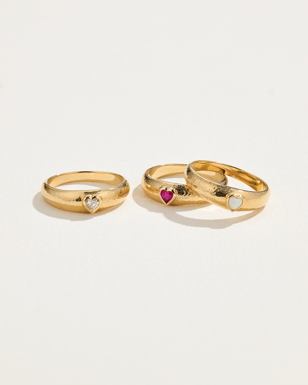 Pamela Love Bezel Heart Ring