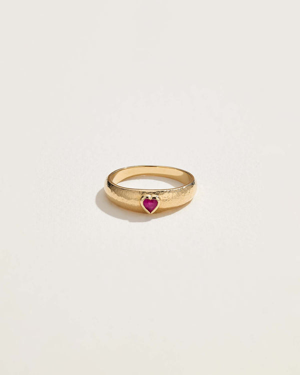 Pamela Love Bezel Heart Ring