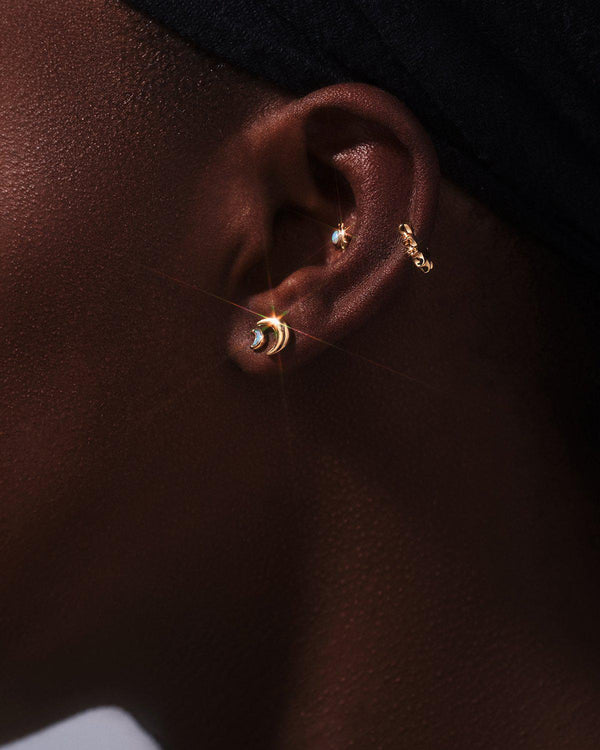 Pamela Love Celestial Moon Stud