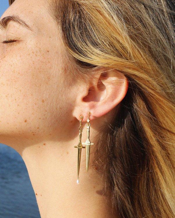 Pamela Love Dagger Earrings