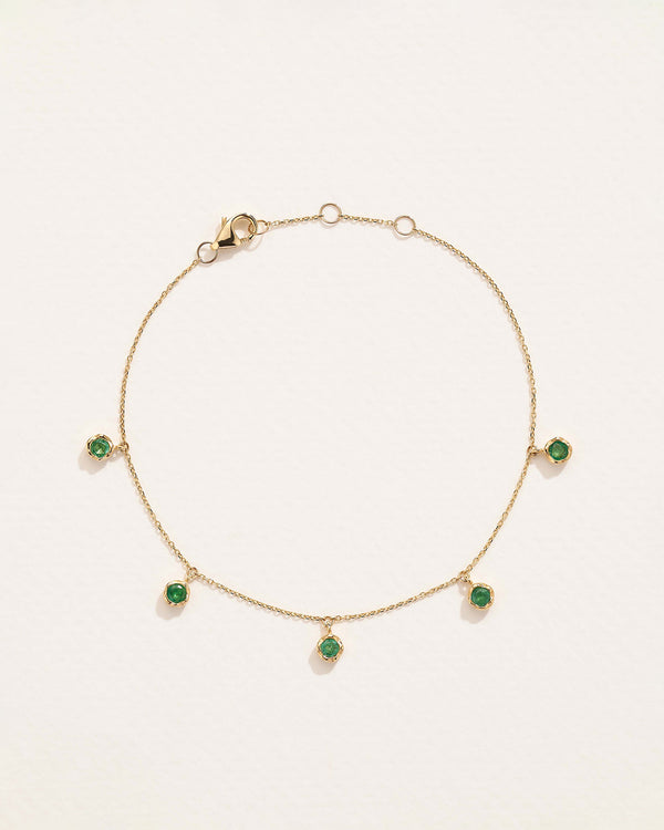 pamela love Emerald Station Droplet Bracelet