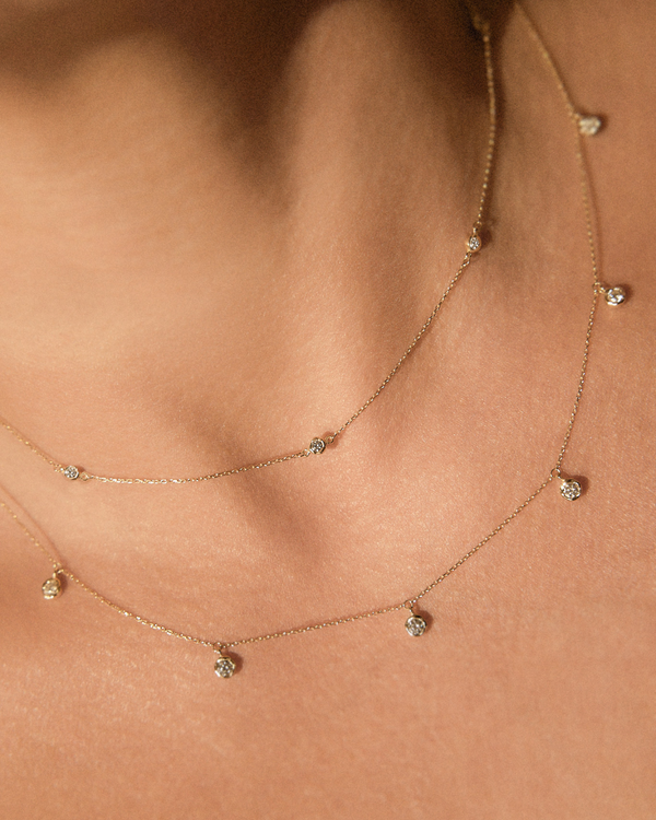 Pamela Love Emerald Station Necklace