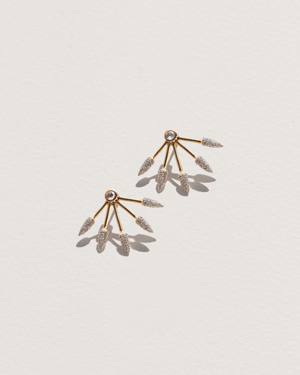 pamela love Five Spike Earrings