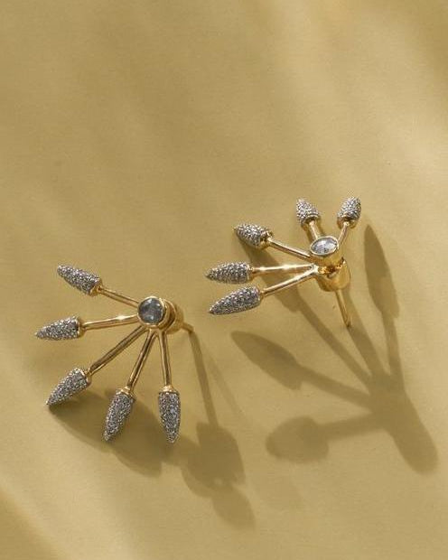 Pamela Love Five Spike Earrings