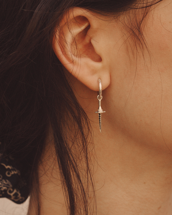 Pamela Love Hand Carved Huggie