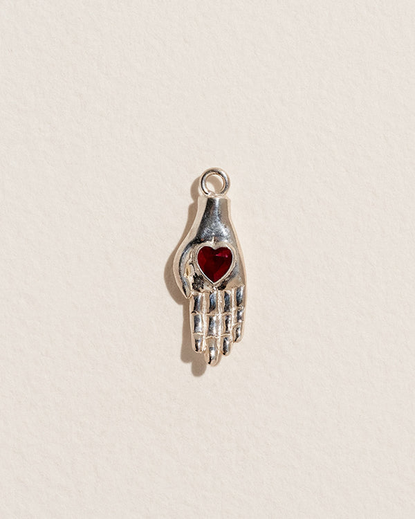 pamela love Heart in Hand Charm