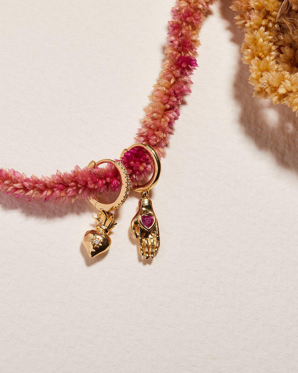 Pamela Love Heart In Hand Huggie