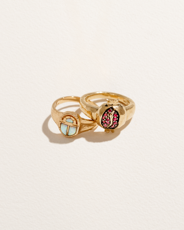 Pamela Love Inlay Scarab Ring
