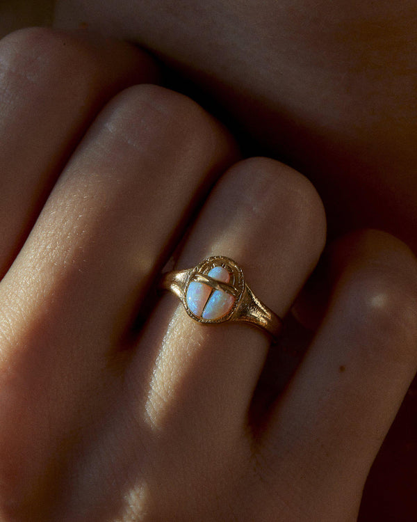 Pamela Love Inlay Scarab Ring