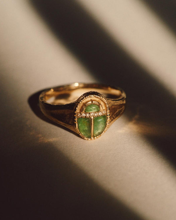pamela love Inlay Scarab Ring
