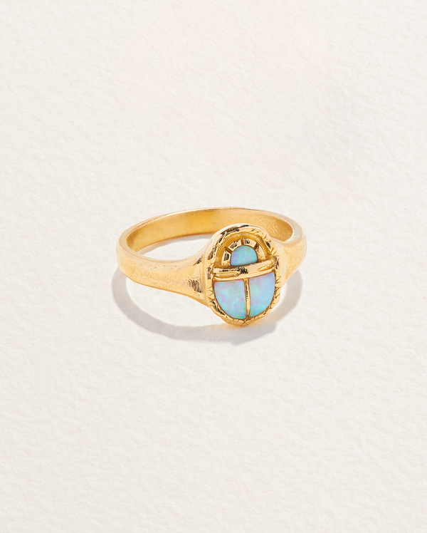 pamela love Inlay Scarab Ring