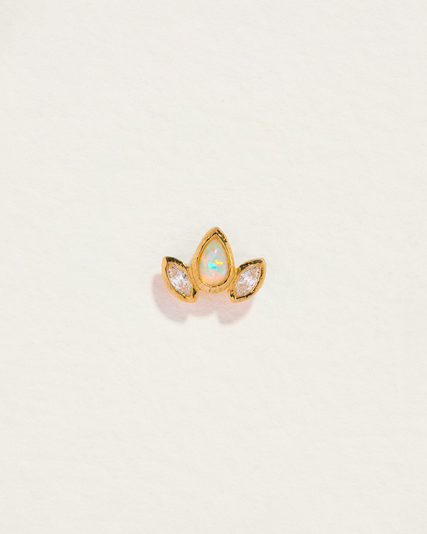 pamela love Marquise Pear Stud