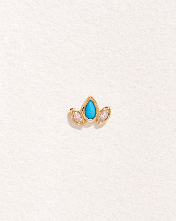 pamela love Marquise Pear Stud