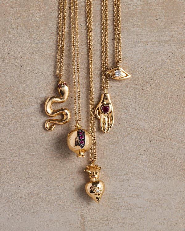 Pamela Love Mini Ruby Hera Pendant