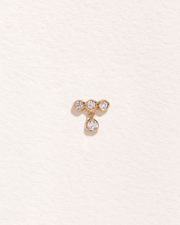 pamela love Molten Bar Drop Stud