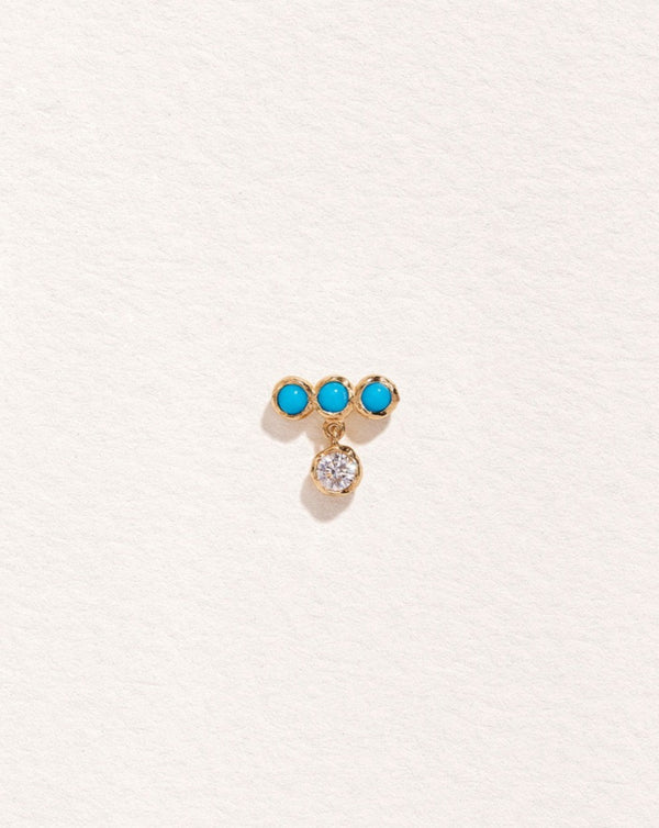 pamela love Molten Bar Drop Stud