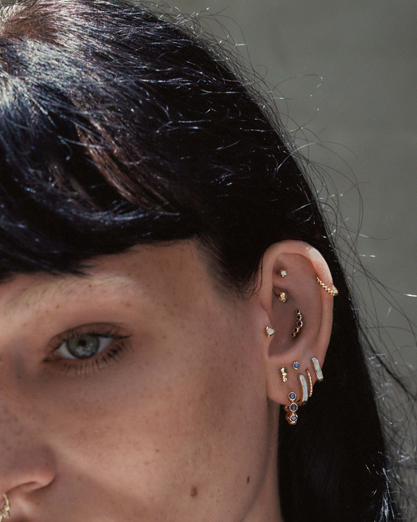 Pamela Love Molten Crescent Stud