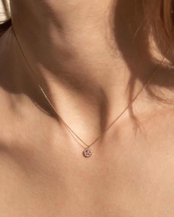 Pamela Love Pavé Peace Pendant