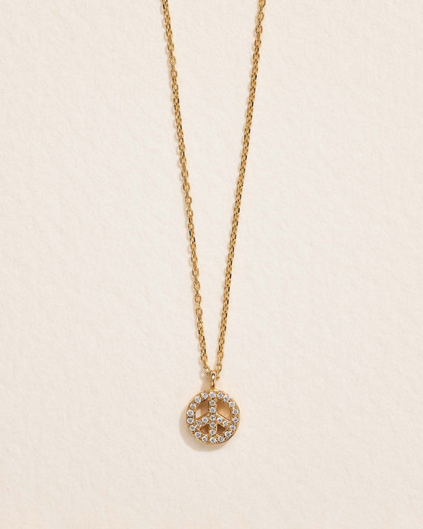 pamela love Pavé Peace Pendant